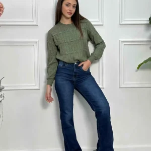 Jeans elastico blue a palazzo CH6222