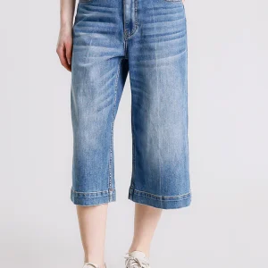 JEANS WIDE LEG CROP