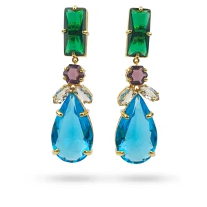 DROP CRYSTAL EARRINGS