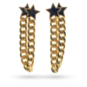 STAR CHAIN EARRINGS